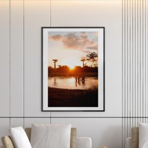 Reflet au lever du soleil