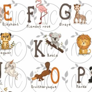 Alphabet des animaux – Affiche